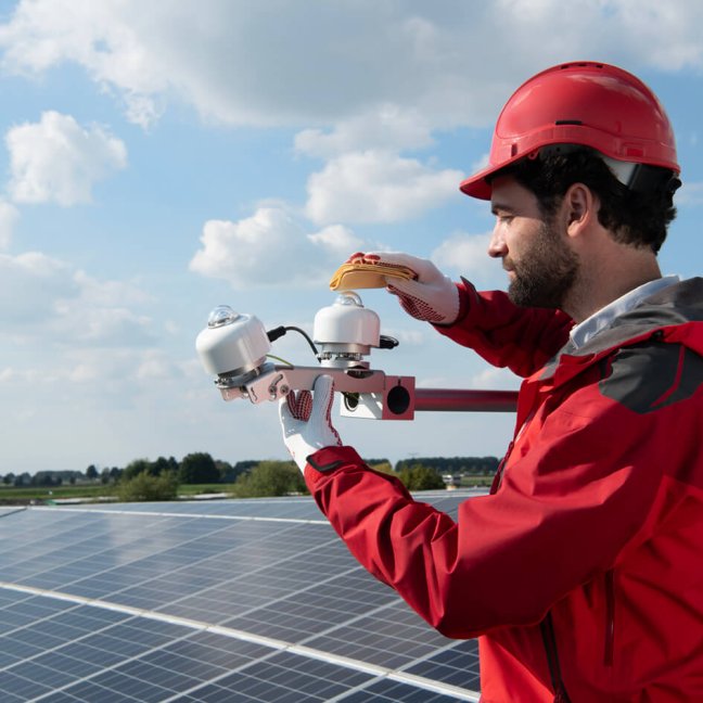 PV system monitoring with the industrial pyranometer SR300-D1